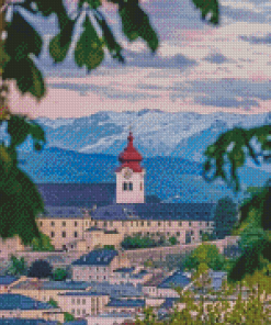 Nonnberg Monastery In Salzburg Diamond Painting