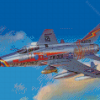 North American F100 Super Sabre Aircraft Diamond Painting
