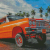 Orange Low Rider Car Diamond Painting