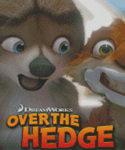 Over The Hedge Poster Diamond Painting