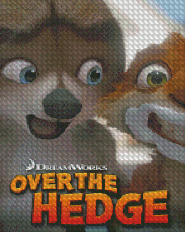 Over The Hedge Poster Diamond Painting