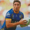 Parramatta Eels Player Holding Ball Diamond Painting