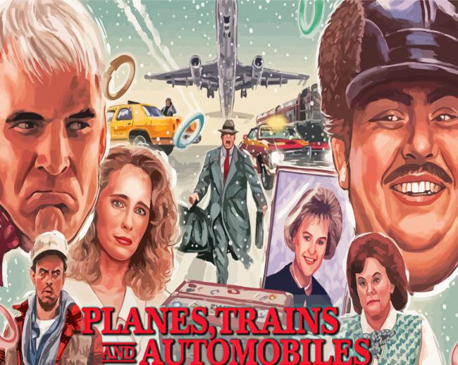 Planes Train And Auto Movie Poster Diamond Painting