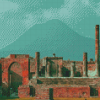 Pompeii Monument City Diamond Painting