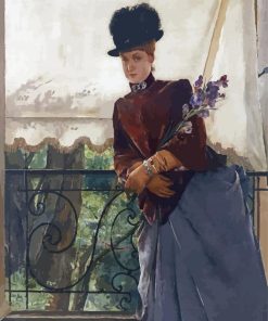 Portrait Of Mademoiselle Dubois By Alfred Stevens Diamond Painting