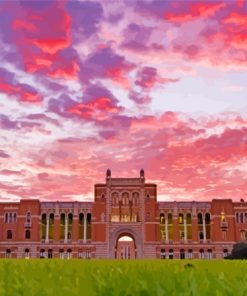 Rice University At Sunset Diamond Painting