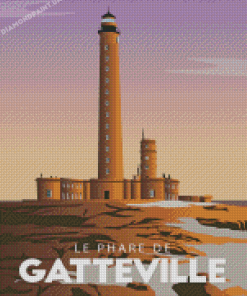 The Gatteville Lighthouse Poster Diamond Painting