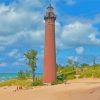 Silver Lake Michigan Lighthouse Diamond Painting