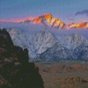 Snowy Lone Pine Mountain Diamond Painitng