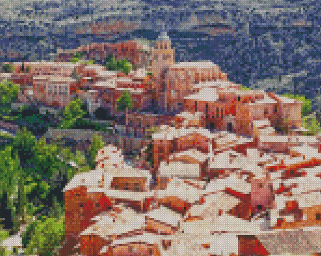 Spain Aragon Village Diamond Painting