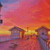 Sunset At Penarth Diamond Painting