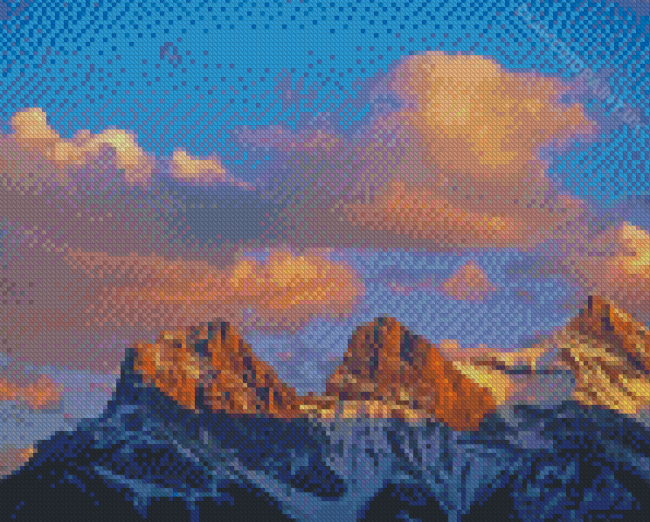 The Three Sisters Mountains Diamond Painting