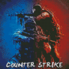 Video Game Counter Strike Diamond Painting