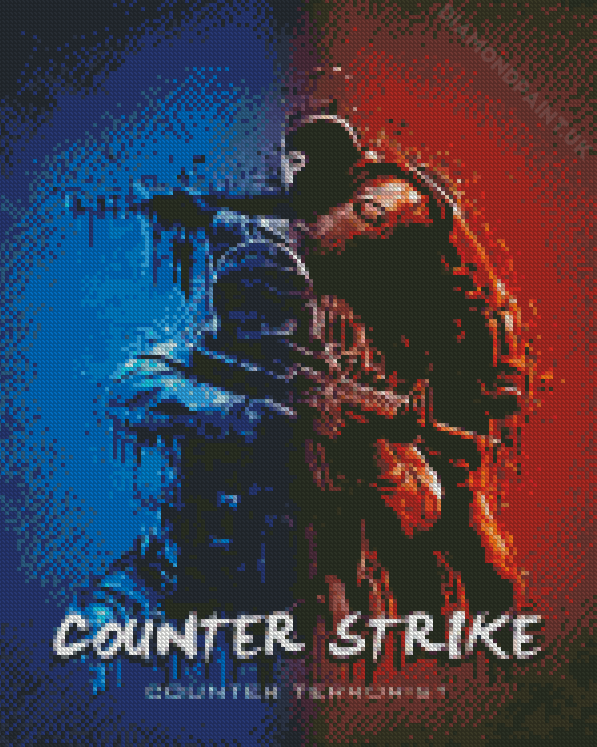 Video Game Counter Strike Diamond Painting