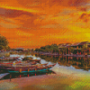 Vietnam Hoi An City At Sunset Diamond Painting