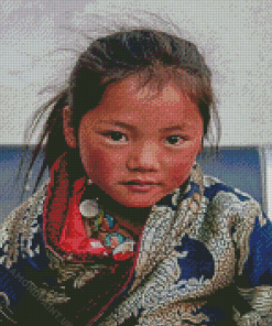 Aesthetic Tibetan Girl Diamond Painting