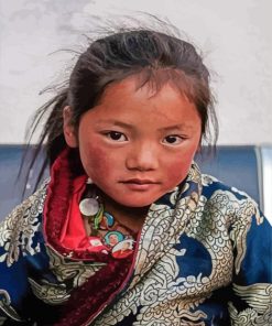 Aesthetic Tibetan Girl Diamond Painting