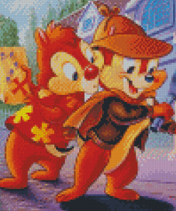 Aesthetic Chip And Chap Diamond Painting