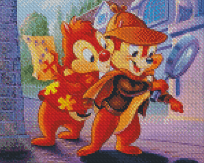 Aesthetic Chip And Chap Diamond Painting