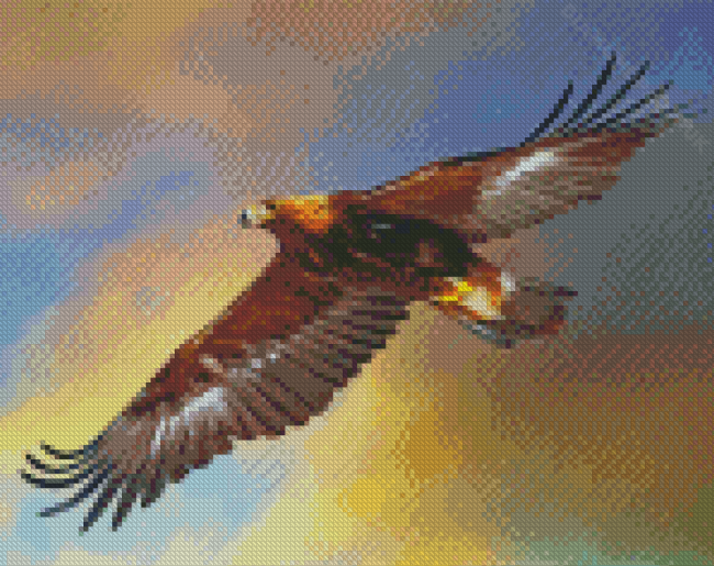 Aesthetic Golden Eagle Diamond Painting