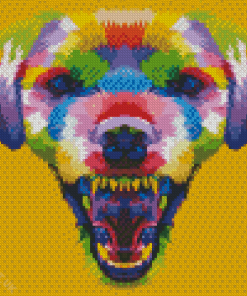 Angry Colorful Puppy Diamond Painting