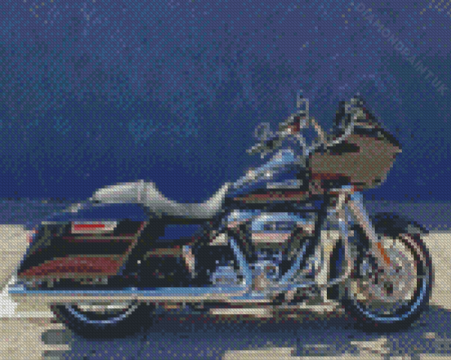 Black Harley Davidson Street Glide Diamond Painting