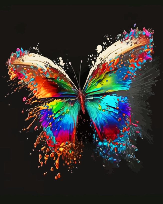 Colorful Butterfly Diamond Painting