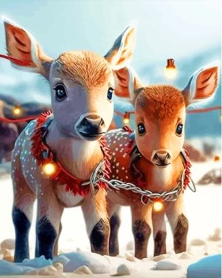 Cute Deers Diamond Painting