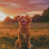 Duck Toller Brown Dog Diamond Painting