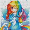 Girl Rainbow Diamond Painting