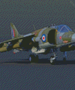 Military Harrier Jet Diamond Painting