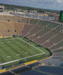 Notre Dame Stadium Indiana Diamond Painting