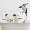 Penguins Playing In Bath Diamond Painting