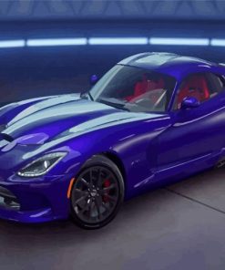 Purple Dodge Viper Diamond Painting