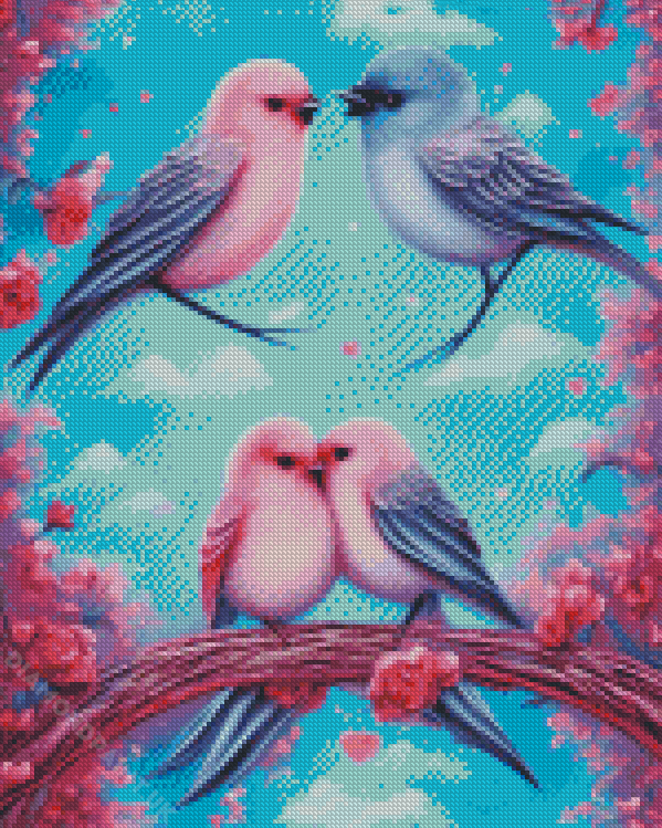 Romantic Birds Diamond Painting