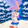 Stellalou Rabbit In Snow Diamond Painting