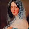 Vintage Woman With Lace Veil Diamond Painting