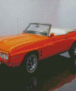 1969 Pontiac Firebird Orange Car Diamond Painting