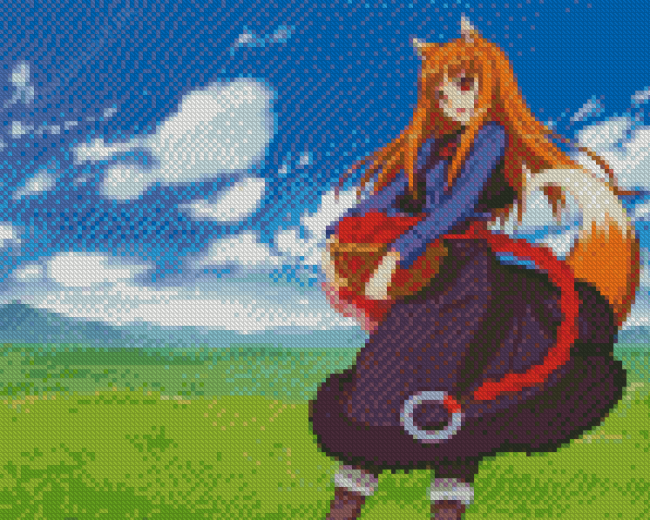 Aesthetic Spice And Wolf Diamond Painting