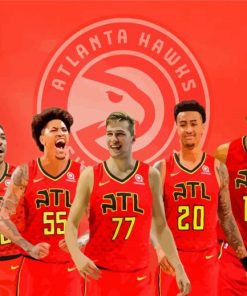 Atlanta Hawks Basketball Players Diamond Painting