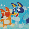 Bingo And Bluey Friends Diamond Painting