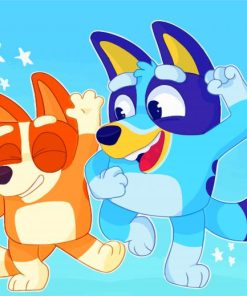 Bingo And Bluey Friends Diamond Painting