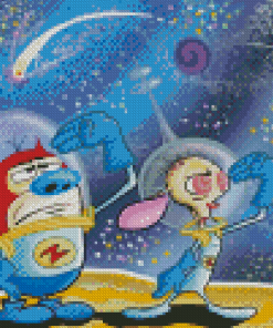 Ren And Stimpy Space Cadets Diamond Painting
