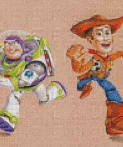 Buzz Lightyear And Woody Characters Art diamond Painting