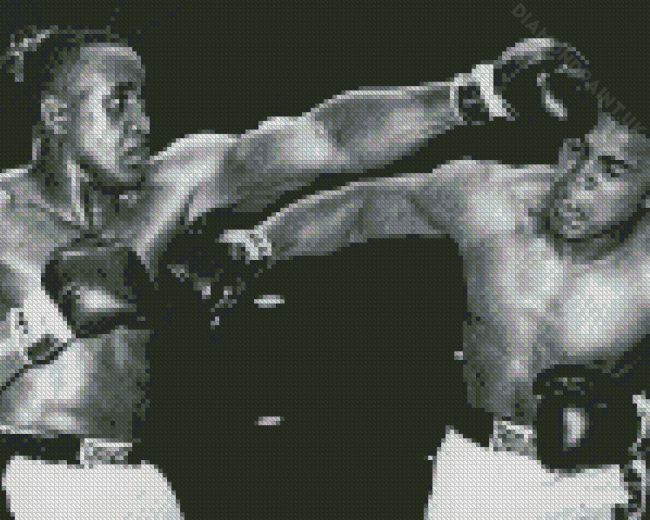 Cassius Clay And Sonny Liston Diamond Painting