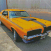 Yellow Mercury Cougar Car Diamond Painting