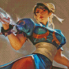 Chun Li Anime Girl Diamond Painting