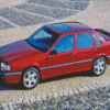 Classic Volvo 850 Red Car Diamond Painting