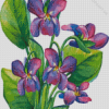 Common Blue Violet Art Diamond Painting