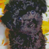 Cute Black Maltese Dog Puppy Diamond Painting